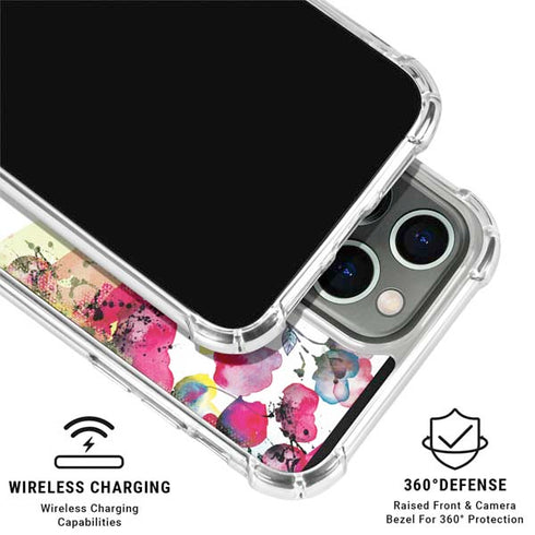 Painted Flowers iPhone 16 Pro Clear Case